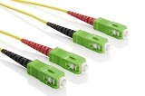 Patchcord DX G657A (9/125) SC/APC8-SC/APC8 LSZH L=1m