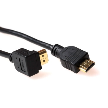 HDMI High Speed kabel eenzijdig haaks. Lengte: 0.5 m